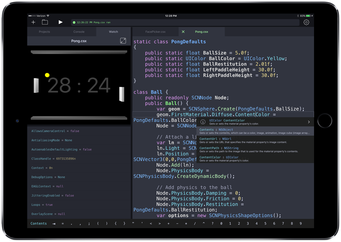 Continuous IDE on an iPad