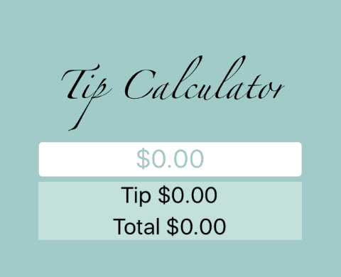 Tip Calculator Example